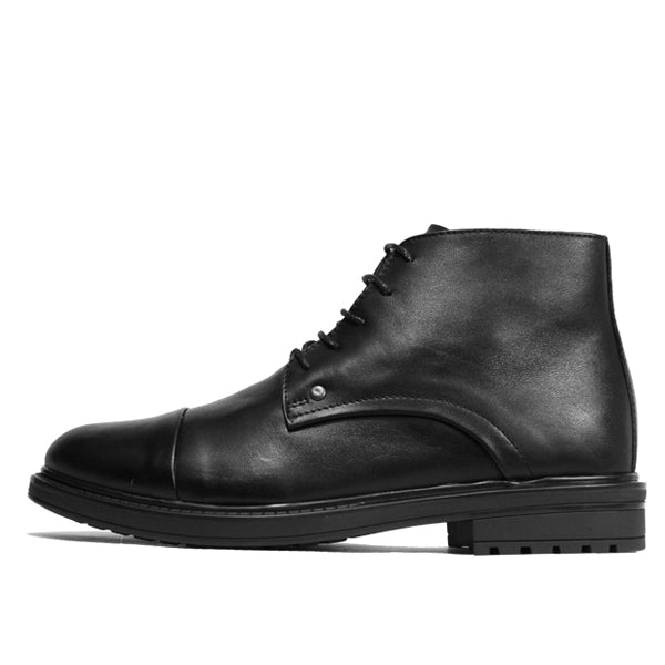 N01 BOTTINE EN CUIR NOIR